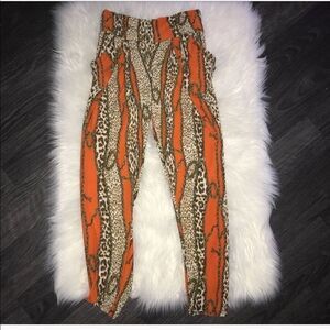 Shosho Small-Medium orange Chain skinny pants
